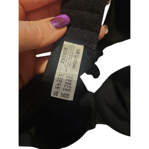 Wacoal 855263 Classic Reinvention Full Figure Underwire Bra black sz 34DD new - Picture 6 of 6
